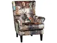 LivingStyles Jurby Fabric Wing Back Armchair, Patchwork offer