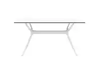 LivingStyles Siesta Air Commercial Grade Indoor / Outdoor Dining Table, 140cm, White offer