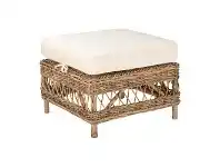 LivingStyles Nassau Rattan Ottoman, Kubu Grey offer