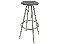 LivingStyles Durafurn Cruza Commercial Grade Stainless Steel Indoor / Outdoor Bar Stool, Black offer