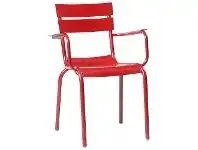 LivingStyles Durafurn Porto Commercial Grade Aluminium Indoor / Outdoor Dining Armchair, Red offer