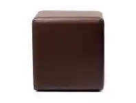 LivingStyles Durafurn Commercial Grade Vinyl Cube Ottoman, Chocolate offer