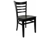 LivingStyles Durafurn Florence Commercial Grade European Beech Dining Chair, Timber Seat, Chocolate offer