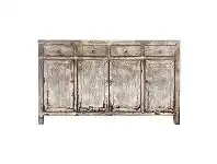 LivingStyles Alma Antique Oriental Elm Timber 4 Door 4 Drawer Sideboard, 155cm offer