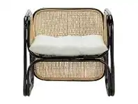 LivingStyles Lexie Rattan Lounge Armchair, Black offer