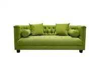 LivingStyles Trinity Tufted Fabric Sofa, 2.5 Seater, Pistachio offer
