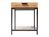 LivingStyles Clifton Mango Wood & Iron Side Table offer