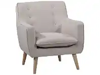 LivingStyles Molena Commercial Grade Fabric Lounge Armchair, Linen offer