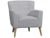 LivingStyles Fiesta Commercial Grade Fabric Armchair, Silver offer