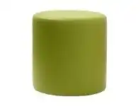 LivingStyles Durafurn Commercial Grade Vinyl Round Ottoman, European Made, Green offer