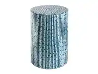 LivingStyles Cesco Capiz Round Accent Stool / Side Table offer