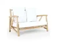 LivingStyles Thiago Teak Timber Indoor / Outdoor Sofa, 2 Seater offer
