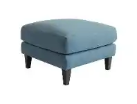 LivingStyles Ellerau Fabric Ottoman / Footstool, Marine offer