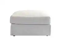 LivingStyles Greenwich Fabric Slipcover Ottoman, Beige offer