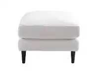 LivingStyles Kisdorf Fabric Ottoman / Footstool, Cloud offer