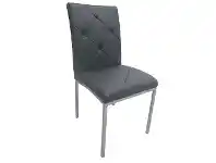 LivingStyles Moris Fabric Dining Chair, Dark Grey offer