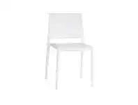 LivingStyles Minano Commercial Grade Stackable Indoor/Outdoor Dining Chair, White offer