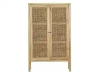 LivingStyles Atlanta Rattan & Mindi Wood 2 Door Cabinet, Natural offer