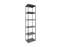 LivingStyles Byrne Mango Wood & Metal Display Shelf, Slim offer