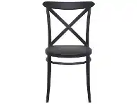 LivingStyles Siesta Cross Indoor / Outdoor Dining Chair, Black offer