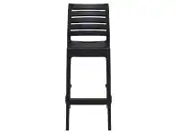 LivingStyles Siesta Ares Commercial Grade Indoor / Outdoor Bar Stool, Black offer
