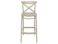 LivingStyles Siesta Cross Indoor / Outdoor Bar Stool, Taupe offer