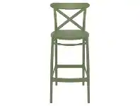 LivingStyles Siesta Cross Indoor / Outdoor Bar Stool, Olive Green offer