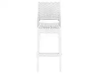LivingStyles Siesta Ibiza Commercial Grade Resin Wicker Indoor / Outdoor Bar Stool, White offer