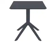 LivingStyles Siesta Sky Commercial Grade Indoor / Outdoor Square Dining Table, 70cm, Anthracite offer