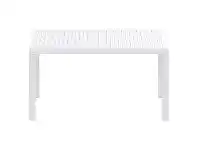 LivingStyles Siesta Ares Indoor / Outdoor Dining Table, 140cm, White offer