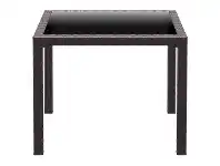 LivingStyles Siesta Bali Resin Wicker Indoor / Outdoor Square Dining Table, 94cm, Chocolate offer