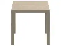 LivingStyles Siesta Ares Indoor / Outdoor Square Dining Table, 80cm, Taupe offer
