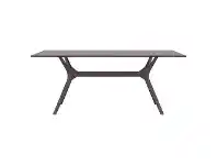 LivingStyles Siesta Ibiza Commercial Grade Indoor / Outdoor Dining Table, 180cm, Chocolate offer