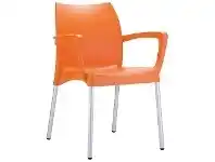 LivingStyles Siesta Dolce Commercial Grade Indoor / Outdoor Dining Armchair, Orange offer