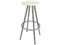 LivingStyles Durafurn Cruza Commercial Grade Stainless Steel Indoor / Outdoor Bar Stool, White offer