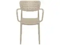 LivingStyles Siesta Loft Indoor / Outdoor Dining Armchair, Taupe offer