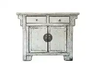 LivingStyles Eadie Antique Oriental Elm Timber 2 Door 2 Drawer Sideboard, 114cm offer