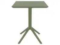 LivingStyles Siesta Sky Commercial Grade Indoor / Outdoor Square Folding Dining Table, 60cm, Olive Green offer