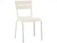 LivingStyles Durafurn Porto Commercial Grade Aluminium Indoor / Outdoor Dining Chair, White offer