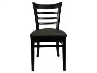 LivingStyles Durafurn Florence Commercial Grade European Beech Dining Chair, Vinyl Seat, Chocolate offer