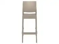 LivingStyles Siesta Maya Commercial Grade Indoor / Outdoor Bar Stool, Taupe offer