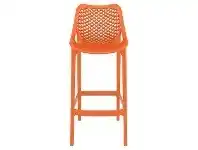LivingStyles Siesta Air Commercial Grade Indoor / Outdoor Bar Stool, Orange offer
