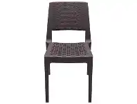 LivingStyles Siesta Verona Commercial Grade Indoor / Outdoor Dining Chair, Chocolate offer