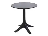 LivingStyles Canard Indoor / Outdoor Round Dining Table,70cm, Black offer