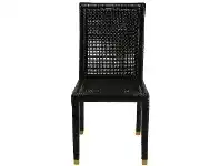 LivingStyles Anaheim Rattan Dining Chair, Black offer