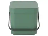 LivingStyles Brabantia Sort & Go Waste Bin, 6 Litre, Fir Green offer