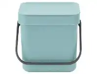 LivingStyles Brabantia Sort & Go Waste Bin, 3 Litre, Mint offer