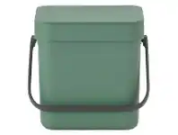LivingStyles Brabantia Sort & Go Waste Bin, 3 Litre, Fir Green offer