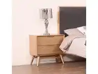 Assens Chestnut Timber Bedside Table