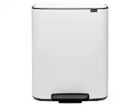 LivingStyles Brabantia BO Pedal Waste Bin, 30/30 Litre, White offer